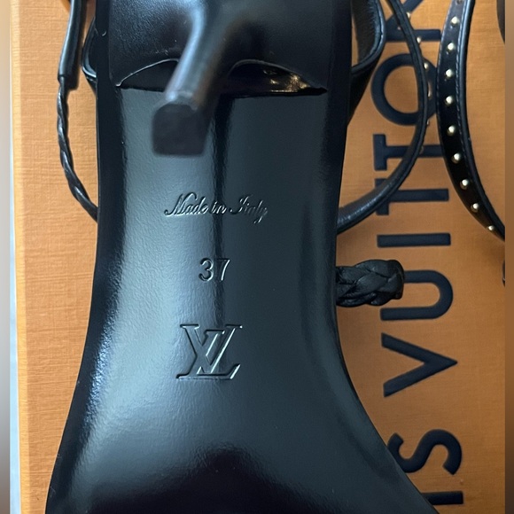 Louis Vuitton Signature Ankle Strap Sandals/Heels - US 6.5 - Picture 5 of 11